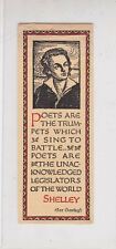 EVERYMAN'S LIBRARY Poets are the trumpets Shelley Illustrated Book Mark Rf 46769 picture