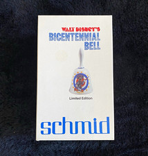 Schmid Limited Edition Boxed Disney Mickey Mouse Bicentennial Ceramic Bell 1976 picture