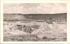RPPC Goldfield Nevada Panoramic Town View and Mining Scene 1940s era picture