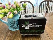 RARE Muscogee Creek nation Limited Edition Metal Lunch Box picture