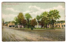 The Common Athol Massachusetts MA Trolley Tracks Dirt Road Divided Back Postcard picture