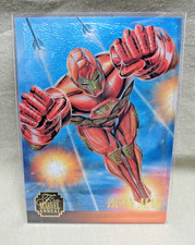 1995 FLAIR MARVEL ANNUAL CHROMIUM IRON MAN CHASE CARD # 3 NM/M Fleer Insert picture