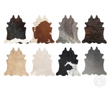 Cowhide Coaster Plain Assorted - Size 4.9 x 5.9