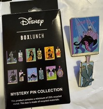 Box Lunch Disney Villain Book And Bookmark Pin - Ursula And Flotsum And Jetsum picture