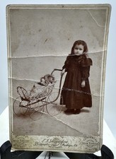 Antique Indian Territory Cabinet Card J F Standiford Muskogee Creek Nation IT picture