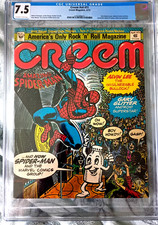 1973 CREEM Magazine MARVEL COMICS Spider-Man STAN LEE w/ Photos  CGC 7.5 picture
