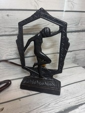 Billings Art Deco Nude Lady Nymph Lamp Art Nouveau Frankart Style Mold Recast  picture