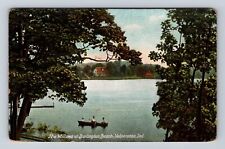 Valparaiso IN-Indiana, The Willows At Burlington Beach, Vintage History Postcard picture