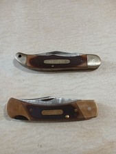 2 Pc Vintage Schrade Old Timer USA Knives. 250t, 7-0t picture