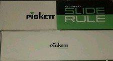 Vtg Beautiful PICKETT N902-ES SLIDE RULE + Manual Slipcase Box Simplex Trig picture