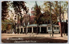 Mount Clemens Michigan Clemantine Bath House Postcard PC169 picture