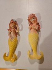 Vintage Lefton Yellow Mermaids picture