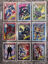 1990 Marvel Universe Series 1 NEAR COMPLETE 154 (of 162) BASE CARD SET LOT picture