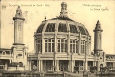 Gand Exposition Universelle de Gand Le Dôme Central Star c1913 Vintage Postcard picture