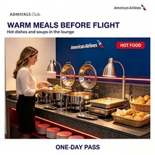 💖American Airlines Admirals Club 🥪One Day Pass – 🥣Relax Before Your Flight🍔 picture