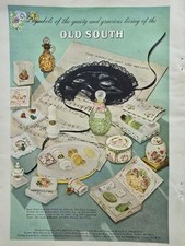 1946 Old South Toiletries cologne perfume bubble bath powder Vintage Ad  picture