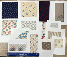 Lot of 60 pc Vintage & antique Cards & games conversational textile swatches picture