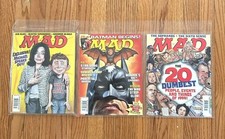 Lot of 3 Vintage MAD Magazines (1999-2005) - Batman Begins, Michael Jackson picture