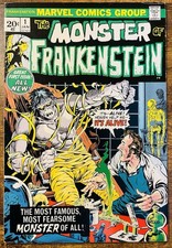 FRANKENSTEIN MONSTER 1 VF+ 8.5 MIKE PLOOG COVER 1ST APPEARANCE IN MARVEL 1973 picture