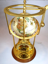 WORKING VTG Franklin Mint Smithsonian Institute The Cosmochronotrope Globe Clock picture