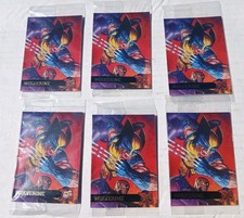6 SEALED 95 Fleer Ultra X-Men Card Packs  #52 Wolverene Promo/Gam,Mag,Jug,ARC, picture