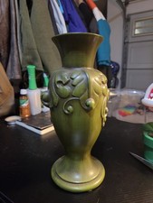 Tall Haeger Art Pottery Vase Rasied Design picture