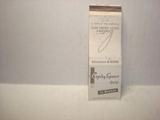 Copley Square Hotel, Boston Massachusetts Matchbook picture