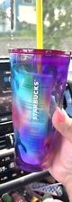 NEW Starbucks 2024 Summer Release 3 Mottled Glass Tumbler Cold Cup picture