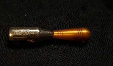 Vintage Drink DIXIE BEER Bottle Opener Bowling Pin Bomb Torpedo Gold picture