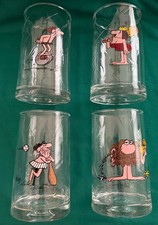 1981 Arby’s B.C. Ice Age Collector Series Glasses, 4 Glasses picture