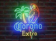 New Corona Extra Parrot Bird Left Palm Tree Neon Light Sign 17