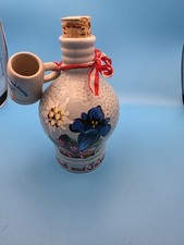 Vintage Schroffen Salzburg Slivovitz Pottery Jug & Mini Mug Hand Painted Austria picture