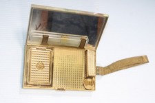 Vintage Evans 2 Sided Compact Wristlet 40s 50s cigarette case Mirror Comb#133 picture