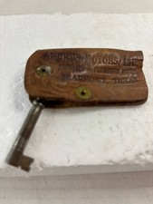 VTG Chrysler-Plymouth Andrus Motors Leather Keychain. Beaumont, Texas picture