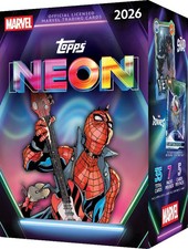 2026 TOPPS NEON MARVEL VALUE BLASTER BOX (35 Cards) Disney Brand New Sealed QTY picture
