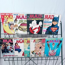 Vintage MAD Magazine 283-292 Lot 10 Issues 1988-90 Batman TMNT Mario Nintendo picture