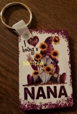 Gnome I Love Being A Nana  Keychain  picture