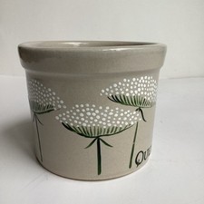Robinson Ransbottom Pottery RRP Roseville 1 Pint Crock Queen Anne’s Lace Planter picture