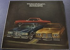 1975 Pontiac Brochure Grand Ville Bonneville Catalina Excellent Original 75 picture