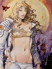 — BARBARELLA by Milo MANARA —  Signed Print (Concept Art) • ITALIAN IMPORT • picture