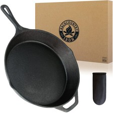 Backcountry Iron 10-1/4 Inch Round Medium Pre-Seasoned Cast Iron Skillet picture