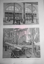 1893 Columbian Exposition - Big Guns in War Department & in the Terminal Station picture
