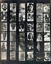 RARE CUBA CUBAN REVOLUTION ERNESTO CHE GUEVARA PORTRAIT 1960s CONTACT PHOTO MA40 picture