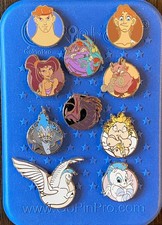 Disney PALM Pink Ala Mode - HERCULES Micro Mystery Series Pin Set LE  & Board picture