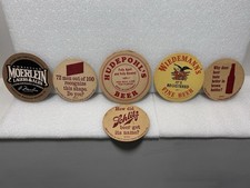 Vintage Beer Coasters Lot Schlitz Hudepohl Wiedemann Christian Moerlein Breweria picture