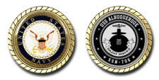 USS Albuquerque SSN-706 Challenge Coin Officially Licensed US Navy picture
