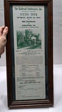Framed The Railroad Enthusiasts Scenic Tour Ticket picture