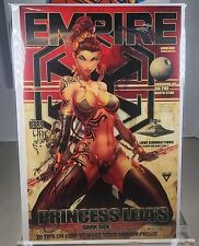 DAUGHTERS OF EDEN #1 JAMIE TYNDALL SIGNED LEIA RETRO COSPLAY MEGACON LTD 100 picture