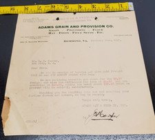 Feb 21, 1927 Adams Grain & Provision Co Invoice-Grain, Flour, Field Seeds picture
