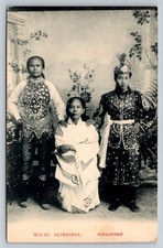 Vintage Malay Actresses Singapore Postcard Togo & Co Ethnic Culture Theater picture